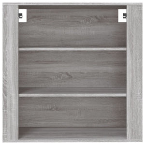 vidaXL Wall Cabinet Grey Sonoma 80x33x80 cm Engineered Wood