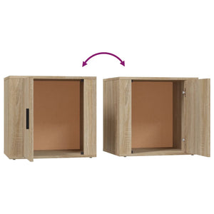 vidaXL Bedside Cabinets 2 pcs Sonoma Oak 50x39x47 cm