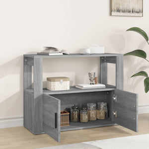 vidaXL Sideboard Grey Sonoma 80x30x60 cm Engineered Wood