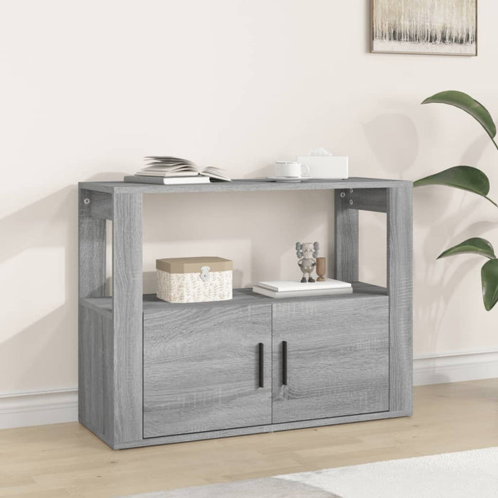 vidaXL Sideboard Grey Sonoma 80x30x60 cm Engineered Wood