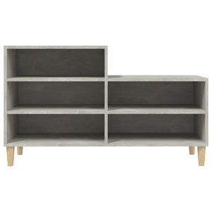 vidaXL Shoe Cabinet Concrete Grey 102x36x60 cm Engineered Wood