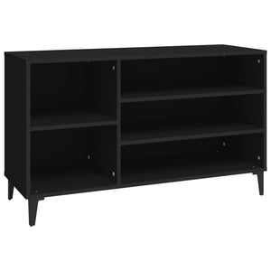 vidaXL Shoe Cabinet Black 102x36x60 cm Engineered Wood