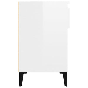 vidaXL Shoe Cabinet High Gloss White 102x36x60 cm Engineered Wood