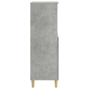 vidaXL Highboard Concrete Grey 60x36x110 cm Engineered Wood