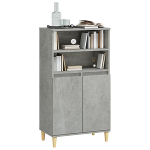 vidaXL Highboard Concrete Grey 60x36x110 cm Engineered Wood