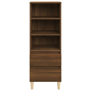 vidaXL Highboard Brown Oak 40x36x110 cm Engineered Wood