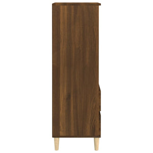 vidaXL Highboard Brown Oak 40x36x110 cm Engineered Wood