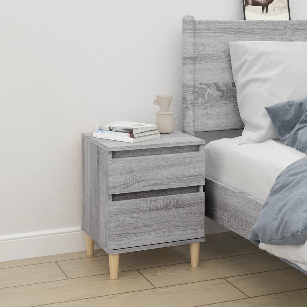 vidaXL Bedside Cabinet Grey Sonoma 40x35x50 cm