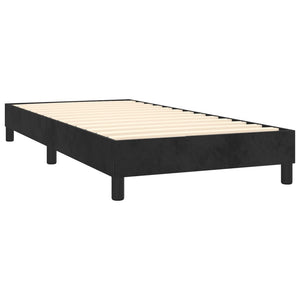 vidaXL Bed Frame without Mattress Black Single Velvet (UK/IE/FI/NO only)