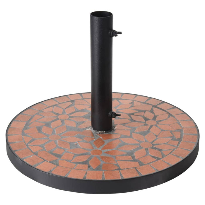 ProGarden Parasol Base Terra Design Mosaic Black and Orange