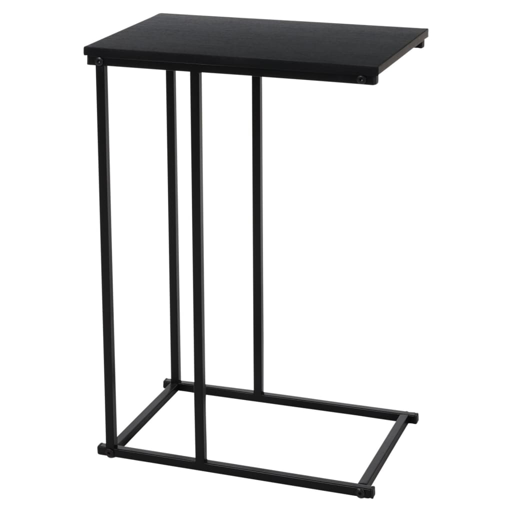 H&S Collection Side Table with MDF Top Black