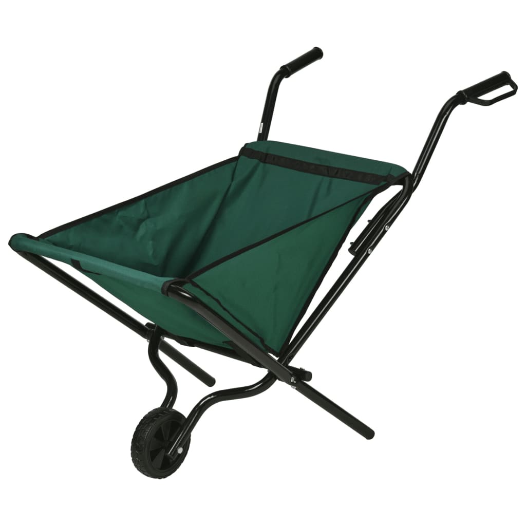 ProGarden Folding Wheelbarrow Green and Black