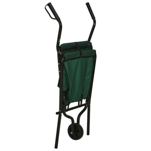 ProGarden Folding Wheelbarrow Green and Black