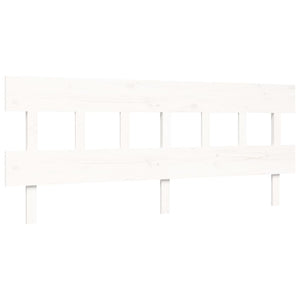 vidaXL Bed Frame without Mattress White Super King Size Solid Wood