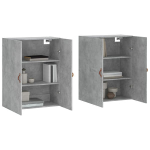 vidaXL Wall Mounted Cabinets 2 pcs Concrete Grey 69.5x34x90 cm