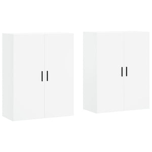 vidaXL Wall Mounted Cabinets 2 pcs White 69.5x34x90 cm