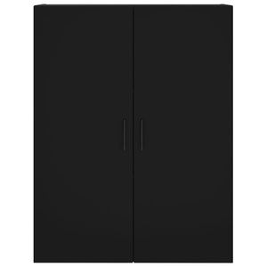 vidaXL Wall Mounted Cabinets 2 pcs Black 69.5x34x90 cm