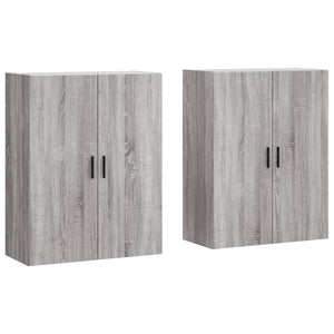 vidaXL Wall Mounted Cabinets 2 pcs Grey Sonoma 69.5x34x90 cm