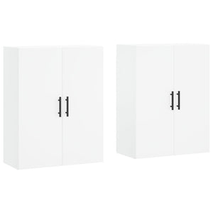 vidaXL Wall Mounted Cabinets 2 pcs White 69.5x34x90 cm