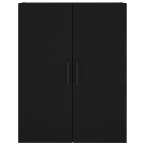 vidaXL Wall Mounted Cabinets 2 pcs Black 69.5x34x90 cm