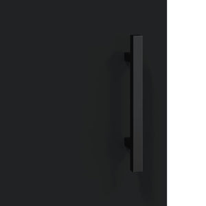 vidaXL Wall Mounted Cabinets 2 pcs Black 69.5x34x90 cm