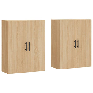 vidaXL Wall Mounted Cabinets 2 pcs Sonoma Oak 69.5x34x90 cm