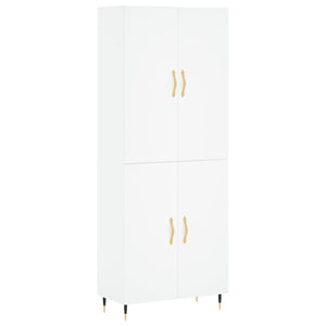 vidaXL Highboard White 69.5x34x180 cm Engineered Wood