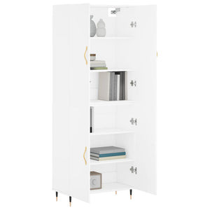 vidaXL Highboard White 69.5x34x180 cm Engineered Wood