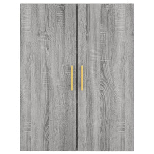 vidaXL Highboard Grey Sonoma 69.5x34x180 cm Engineered Wood