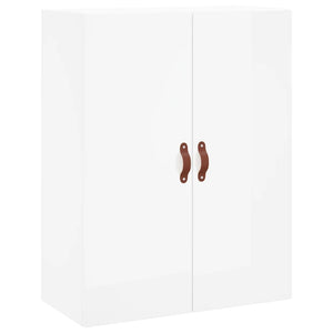 vidaXL Highboard High Gloss White 69.5x34x180 cm Engineered Wood