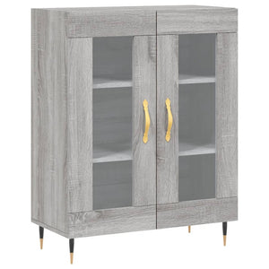 vidaXL Highboard Grey Sonoma 69.5x34x180 cm Engineered Wood