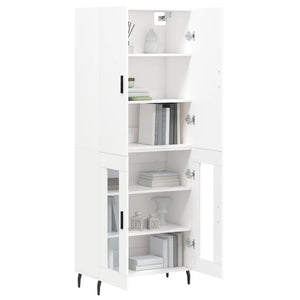 vidaXL Highboard White 69.5x34x180 cm Engineered Wood