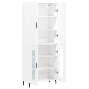 vidaXL Highboard White 69.5x34x180 cm Engineered Wood