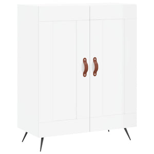 vidaXL Highboard High Gloss White 69.5x34x180 cm Engineered Wood