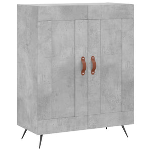 vidaXL Highboard Concrete Grey 69.5x34x180 cm Engineered Wood