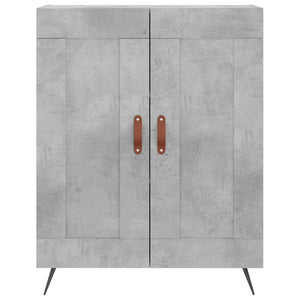 vidaXL Highboard Concrete Grey 69.5x34x180 cm Engineered Wood