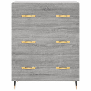 vidaXL Highboard Grey Sonoma 69.5x34x180 cm Engineered Wood