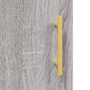 vidaXL Highboard Grey Sonoma 69.5x34x180 cm Engineered Wood