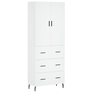 vidaXL Highboard White 69.5x34x180 cm Engineered Wood