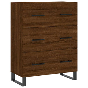 vidaXL Highboard Brown Oak 69.5x34x180 cm Engineered Wood