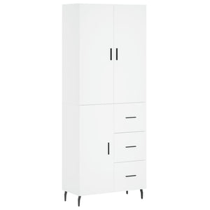 vidaXL Highboard White 69.5x34x180 cm Engineered Wood