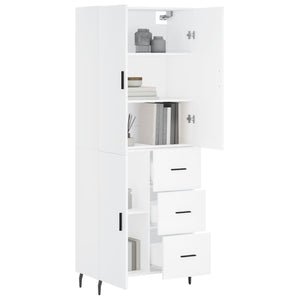 vidaXL Highboard White 69.5x34x180 cm Engineered Wood