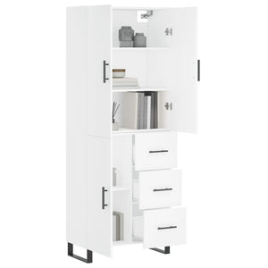 vidaXL Highboard White 69.5x34x180 cm Engineered Wood