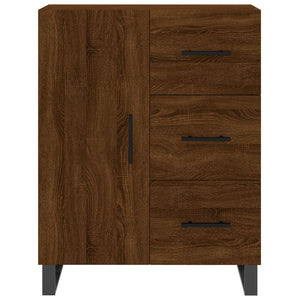 vidaXL Highboard Brown Oak 69.5x34x180 cm Engineered Wood