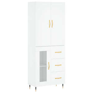 vidaXL Highboard White 69.5x34x180 cm Engineered Wood