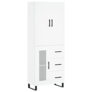 vidaXL Highboard White 69.5x34x180 cm Engineered Wood