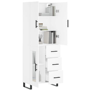 vidaXL Highboard White 69.5x34x180 cm Engineered Wood