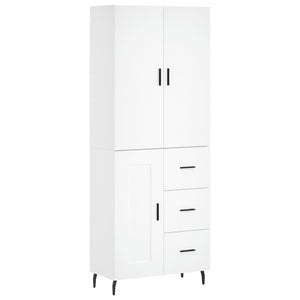 vidaXL Highboard White 69.5x34x180 cm Engineered Wood