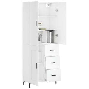 vidaXL Highboard White 69.5x34x180 cm Engineered Wood