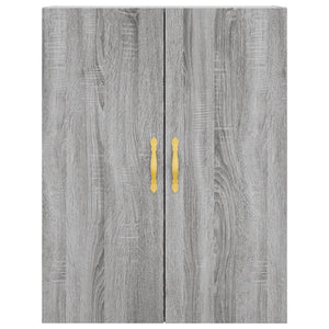 vidaXL Highboard Grey Sonoma 69.5x34x180 cm Engineered Wood